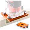 Generico Guida per Angoli Router - Jig Ergonomico per Lavorazione del Legno | Guida per Macchine Trimmer ad Antiscivolo per Tavole per Falegnami, Tecnici di Mobili e Appassionati di Fai da Te