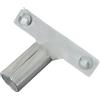 DEWEPRO Portamanico Per Spatola Facciata Con Attacco 24 mm - Supporto Per Spatola Larga Con Interasse Fori 8 cm - Staffa Robusta Con 2 Viti A Farfalla Per Spatole E Racla Verticali