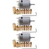 Hundnsney 3Pc Dc 12V 500Ma Mirco Motore con 6Pcs 0.5-3.2mm Pinze di perforazione Elettrico Pcb Tool Set
