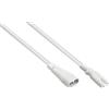 Good Connections P0870-W020 - Prolunga da 2 m, da spina C8 dritta a presa C7/Euro 8, 0,75 mm2, colore: Bianco