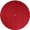 Dynavox PM2 tappetino per giradischi, feltro antistatico, diametro 30 cm, rosso