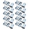 uxcell sourcingmap Alloggiamenti in plastica rigida grigia per connettori D Sub DB9 9 pin,20pz