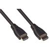 Good Connections Cavo HDMI 2.0b ad alta velocità con Ethernet - 4K UHD @60Hz - 18 Gbps - Ideale per giochi e contenuti multimediali - Connettori dorati - tripla schermatura - Nero - 0,5 m/50 cm