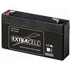 EXTRACELL Batteria Ricaricabile al Piombo SIGILLATA 6 Volt 1,3 Ah Marca