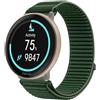 GIOPUEY Cinturini Compatibile con Polar Ignite 3, Nylon Traspirante Sport Loop Cinturino in Morbido Nylon Intrecciato Strap Band - Darkgreen