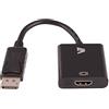 V7 CBLDPHD-1N Video Adapter DisplayPort/HDMI 19 Pin HDMI Type A (F) to 20 Pin DisplayPort (M), Black