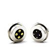EndyTech Connettore di carica di alimentazione CC maschio e femmina 1/2/3/4/5Pin 1Pair, connettore Pogo magnetico caricato a molla da 13,5 mm (4PIN)