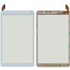 Audiosystem TOUCH SCREEN VETRO per Tablet CLEMENTONI Clempad Revolution V58978 16628 Bianco 8 con Biadesivo Ricambio Touchscreen Digitizer (Display Non Incluso)