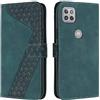 OKZone Cover per Motorola Moto G 5G/One 5G Ace/One 5G UW Ace, Custodia a Libro in Pelle Protettiva Folio Portafoglio con Chiusura Magnetica e Slot per Carte Wallet Case Flip Cover (Verde)