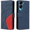 XINNI Cover Protettiva per Honor 90 Lite 5G Case, retrò Cellulare Custodia Libro Antiurto in Flip Pelle PU/TPU, Portafoglio Flip Magnetica, Blu