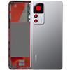 Audiosystem Scocca Cover Back con Vetro Fotocamera posteriore Per XIAOMI 12T PRO 22081212UG, 22081212G Ricambio Vetrino Pari Originale Copri batteria Sostituzione Grigio Silver