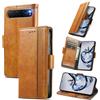 MOJIA Cover per ZTE Nubia Air, PU Custodia Antiurto Resistente ai Graffi, Custodia Flip Portafoglio per Telefono con Supporto e Slot per Schede. Cachi