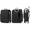 Jlyifan Custodia a fondina in pelle PU liscia con clip per cintura per Motorola Razr Moto Razr+ 2023 Razr 40 Ultra Samsung Galaxy Z Flip 5 Flip 4 Flip3 5G (nero), CELLEA324