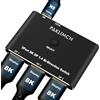 PAKLIMCN DisplayPort Switch 8K60Hz Display Port 1.4 switcher Box DP 4K @144Hz Commutatore bidirezionale 3in1out, 1 in 3 Out per commutare segnali video tra due schermi per un computer (3 in 1)