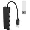 Generico Splitter USB - Porta USB Multipla Per Laptop | Hub USB Per Laptop, Splitter USB Per PC, Adattatore USB Multiplo, Espansore USB Multifunzione Dati Applicabili A PC, Laptop, Unità Flash USB