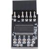 LiebeWH Tpm 2.0 Module 12Pin SPI Tpm 2.0 Module Adapter, Tpm 2.0 per B450m Encryption Security Module con Processore Crittografico per la Sicurezza del Computer