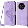 Netany Cover per Huawei Honor X30//Honor Magic 4 Lite 5G con Cordino, Flip Portafoglio Custodia in Pelle, [2 Porta Carte][Chiusura Magnetica],Custodia Libro Antiurto Cover con Laccio (Viola)