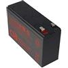 CSB-UPS123606 12 Volt 7 Ah Batteria al piombo AGM 360Wh, 151x51x98,3mm Faston 4,8 e 6,3mm ad alta resistenza alla corrente