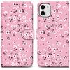 Cadorabo Custodia compatibile con Apple iPhone 11 - Design Pioggia di fiori No. 6 - Coperchio protettiva con chiusura magnetica, funzione stand e tasca per le carte