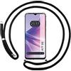 Tumundosmartphone Cover Ciondolo Trasparente per Oppo A77 5G Con Cordino Nero