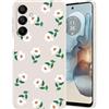 Guxira Cover Protettiva per Samsung Galaxy A55 5G, Carino Floreale Design Custodia Antiurto Silicone Cover Antipolvere Protettiva Case per Galaxy A55 - Fiorellini