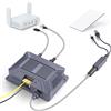 XLTTYWL Starlink Mini Kit Adattatore 12V 150W 3 in 1 GigE Passive & ESD Protezione con USB & Type-C Power Output e DC Step Up Converter DC 9-36V/200W