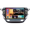 UHSFRA 9 Pollici Doppio Din Android 15 Autoradio per Opel Corsa F 2019-2023 con CarPlay Telecamera Posteriore Comandi al volante Bluetooth GPS FM Radio WIFI(H5 4G+64G)