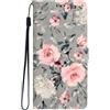 BLOTECH Custodia for Samsung Galaxy A26 5G Cover Flip Marble Custodia Portafoglio for Samsung Galaxy A26 5G Copertura Women Cover Pelle Bouquet Splicing Flip Wallet Copertina Girl Handbag Glitters Caso