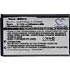 vhbw batteria compatibile con Samsung HMX-W200TP, HMX-W200, HMX-U20, HMX-W200RP, HMX-U20BP, HMX-U15 videocamera camcorder (1300mAh, 3,7V, Li-Ion)