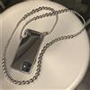 FORLUZ Collana con cordino a tracolla Custodia a specchio con catena di perline argento irregolari per iPhone 11 12 13 14 Pro Max XR X XS15 Cover,A,per iPhone 14