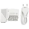 TELEVES Amplificatore domestico PicoKom 1e/2s EasyF 47-694MHz G 10/16dB Vs 98/101dB?V con autoregolazione + alimentazione 12V preampl