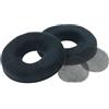 vhbw 2x cuscinetti auricolari di ricambio compatibile con AKG K141, K141M, K141 Studio, K121, K121S, K121 Studio cuffie, headset, plastica nero, opaco