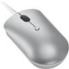 Lenovo 540 USB-C - Mouse per computer con connessione cablata per PC, laptop, computer con Windows o Chrome OS, design ambidestro, 4 pulsanti, dimensioni compatte, colore: grigio nuvola