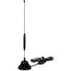 TechniSat DIGIFLEX TT5 - Antenna ad Asta DVB-T/Dab+/UKW con Amplificatore Integrato (Filtro Te, Base Magnetica, Amplificatore da 26 Db), Colore: Nero
