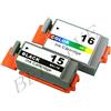 INK BELLIVE KIT 2 CARTUCCE BCI-15 NERO BCI-15 COLORE COMPATIBILE PER CANON i70 i80 PIXMA Ip90