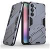 ESTH® Custodia per Samsung Galaxy A55 5G con Supporto [Compatibile con Supporto Magnetico per Auto] Cover Paraurti PC + TPU, Grigio