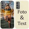 Yoedge Cover Personalizzata Custodia per Samsung Galaxy S24 5G 6,2 Personalizzato con Foto Testi Disegni Personalizza Custodia Immagine, Antiurto Beige Personalizzabili Case per Samsung S24