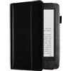 AKLiSa Custodia per Kindle Touch 2012 (D01200) e-book reader cover, flip top premium PU cover protettiva (nero)