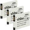 vhbw 3x batteria compatibile con Siemens Gigaset SL450, SL400H, SL350H, SL350, SL400A, SL400 telefono fisso cordless (700mAh, 3,7V, Li-Ion)