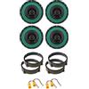 IPNOSIS Kit 4 Casse IP-01165 per Lancia Ypsilon dal 2003 in poi con 2 Supporti Anteriori, 2 Supporti Posteriori e 4 Connettori