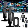 EHOTER Rewave 2024 - Antenna TV per interni, Smart TV Full HD 4K (2 pezzi) con amplificatore di segnale