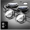 LucBuy Protezione per Obiettivo Della Fotocamera Compatibile con iPhone 12/12 Mini, Protezione per Schermo in vetro Temperato HD per Fotocamera, Anelli Metallici ad Allineamento Automatico