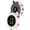 KUTEWEU Silicone Cover Compatibile con Garmin Forerunner 255 Custodia, Morbida TPU Protettivo Case Skins Copertura Resistente Shell per Garmin Forerunner 255 Smartwatch Accessori (2 Pezzi Rosa)