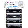 Generico 4 Toner Compatibile per CF280A 80A per stampanti HP LaserJet Pro 400 M401A, M401D, M401DN, M401DNE, M401DW, M401N, MFP M425DN, MFP M425DW nero 2700 copie
