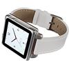 Hex HX1141-WHTE Vision Classic Leather Cinturino in Pelle per iPod Nano 6, Bianco