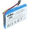 vhbw batteria compatibile con Mitac Mio 169, 138, 168 navigatore GPS (1300mAh, 3,7V, Li-Ion)