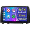 Faozhuo Android 14 Autoradio per Honda CRV 2017 2018 2019-2021 con Carplay Android Auto, 10 pollici HD TouchScreen Schermo Navigatore con Bluetooth WiFi GPS RDS FM Schermo diviso(8+128GB 8Core)