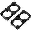 Heyiarbeit 50Pcs 2 x Cell 21700 Supporto Batteria Staffa di Sicurezza Delle Cellule Antiurto ABS Plastica Staffe 21.3mm Diametro Del Foro per 21700 Batterie Al Litio