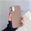 CLLDY Custodia per cellulare in silicone Candy Matte per iPhone 12 11 Pro Max 12 Mini X XS Max XR 7 8 6 S 6S Plus SE 2020 Cover posteriore in TPU morbida opaca, caffè, per iPhone 11 Pro