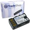 Trade-Shop Batteria agli ioni di litio ad alte prestazioni per fotocamera JVC GZ-HD-300REU GZ-HD-320 GZ-HD-320BEU GZ-MS100 GZ-MS100REG GZ-MS100BEG GZ-MS90 GZ-MS90EU GZ-MS95 GZ-MS95EU GZ-MS120 Z-MS12. 0AEU